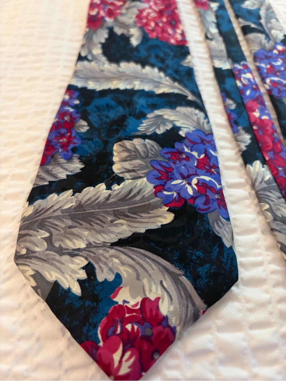 Vintage Chaps Ralph Lauren Silk Floral Tie